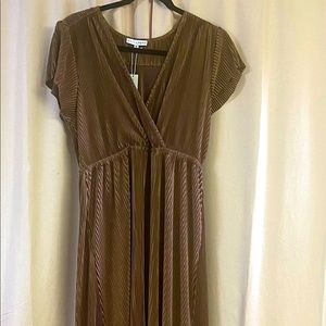 Baltic Borne pleated dress in mocha